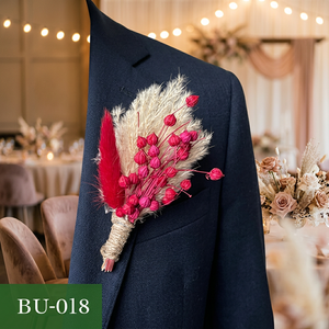 Hermosa Mini Flor Artificial Hecha a Mano para Solapa, Delicado Pin Floral para Boda, Padrinos de Boda, Damas de Honor, Decoración de Fiesta - Product Image 3