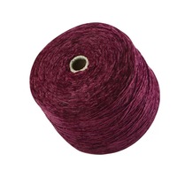 Fil chenille épais teint certifié GRS, super doux, en mélange de polyester recyclable, pour couvertures et tricot à la main, écologique