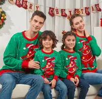 2022 Grosir Sweater Natal Jelek Uniseks Sweter Khusus Pasangan Keluarga Selamat Natal Jelek