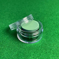 Craie de billard professionnelle originale Taom de haute qualité, bleue/verte/rose, boîte en acier inoxydable, portable pour billard/snooker