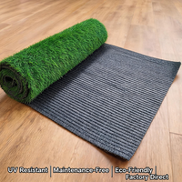 Gazon artificiel synthétique pour la décoration de jardin et d'aménagement paysager, tapis de gazon artificiel pour l'extérieur et l'intérieur, rouleau de gazon artificiel en PE