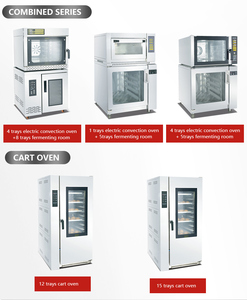 Achetez un four à convection professionnel à gaz de grande capacité pour la restauration, la boulangerie, les hôtels, avec 5 à 10 plateaux - Product Image 5