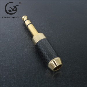 Yivo xssh אודיו oem מצופה זהב <span class=keywords><strong>1</strong></span>/<span class=keywords><strong>4</strong></span> אינץ 'מחבר היפי 6.35 מ "מ 6.5 מ" מ סטריאו גיטרה אוזניות סטריאו גיטרה - Product Image 2