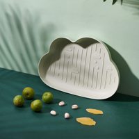Creatieve Wolkenplaat Plastic Fruit Tropische Stijl Nordic Schotelplaat Fruitachtige Pure Kleur Snackplaat
