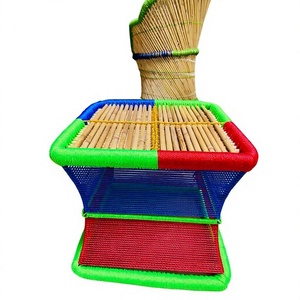 Table d'extérieur en rotin décorative de style bistrot français moderne, très demandée, BS International NA267, structure en osier, écologique - Product Image 6