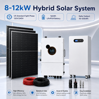 Sistema Solar Híbrido Inteligente de 12kW con Diagnóstico Remoto, Fase Dividida 120V/240V, con Batería de Almacenamiento de 16kWh, Kit Completo