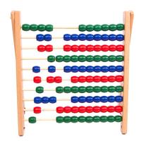 Tableau d'opérations arithmétiques en bois Montessori avec grandes perles pour calculs dynamiques