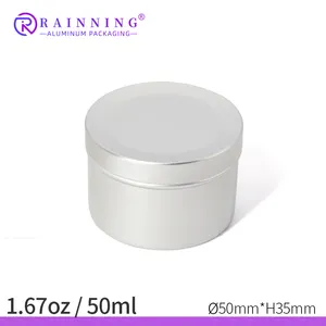 1oz 20oz 3oz 4oz Boîte à bougies décorative en cire de soja or argent Boîte en métal personnalisée en fer-blanc Pots à bougies ronds en métal