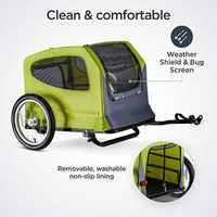 Youpin petsafer — remorque de vélo, en acier, cadre Durable, facile à connecter et à déconnecter, pour le vélo, comprend trois rangement