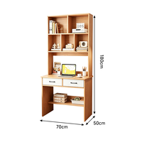 Bureau de télétravail avec étagère intégrée – Table d'étude moderne et poste de travail design
