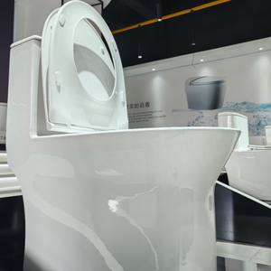 Tùy chỉnh kép Flush không có vành gốm commode WC Trắng phòng tắm nhà vệ sinh bát - Product Image 4