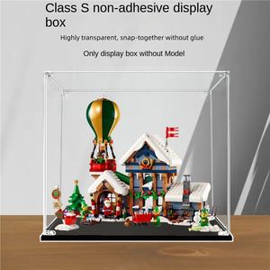 Boîte de présentation de bijoux rectangulaire en acrylique Santa's Post Office avec design anti-poussière pour le rangement moderne à domicile - Product Image 5