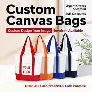 Custom Canvas With Handles Woman <b>Reusable</b> Cloth for Groceries and Shopping in Bulk Blank Cotton Tote <b>Bag</b> - Product Image 4