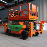 Prix d'usine – Plateforme élévatrice à ciseaux électrique automotrice tout-terrain de 4 m, 6 m, 8 m pour chantier extérieur