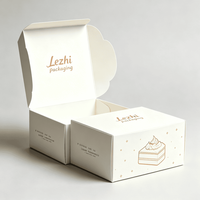 Boîte à gâteau jetable personnalisée de qualité alimentaire pour boulangerie, emballage de desserts pour boutique et restaurant