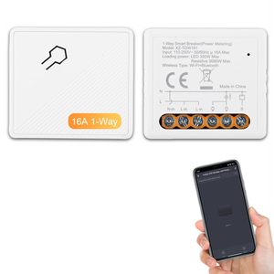 Interrupteur intelligent mini Antela 1 voie 16A Wi-Fi pour la mesure de la consommation d'énergie, contrôle à distance XZ-TDW161 PC - Product Image 1