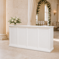 Table de buffet moderne en bois massif pliable et écologique, idéale pour les mariages, les réceptions et les événements, mobilier de restauration portable