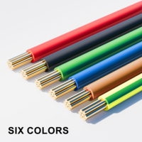 Cable Alfanar H07V-R 1.5mm² de un solo núcleo, conductor de cobre de 7 hilos, 450/750V, cable flexible para construcción