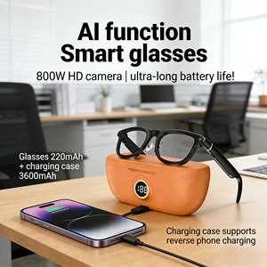 Gafas Inteligentes X01 con Cámara de 8MP, Grabación de Video 4K, Traducción por IA, Asistente de Voz ChatGPT, Lentes Polarizadas y Estuche de Carga - Product Image 1