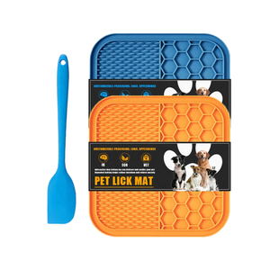 New Arrival Eco-Friendly Silicone Dog Lick <b>Mat</b> with Custom Logo Feeder Bowl Accessory to Slow Down Eating for <b>Small</b> Pets - Product Image 2