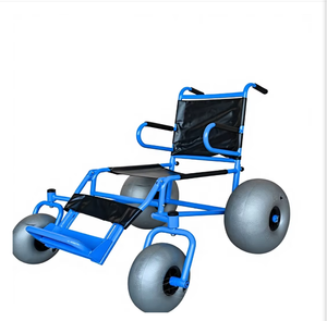 Oferta de Fábrica: Silla de Ruedas Todoterreno con Ruedas de Globo para Playa y Arena Blanda, Ideal para Piscinas - Product Image 1