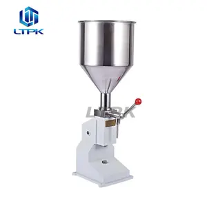 Wholesale 5-50ml small scale manual liquid bottle filling machine filler for perfume cosmetics lotion cream ketchup sauce