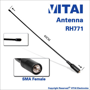 Hf Antenna radioamatore accessori 40cm lungo raggio Walkie Talkie componenti elettronici accessori <span class=keywords><strong>Telecommunicatio</strong></span> BNC SMA TYOE - Product Image 3