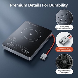 <span class=keywords><strong>Table</strong></span> de cuisson à <span class=keywords><strong>induction</strong></span> portable DC à économie d'énergie, compatible solaire/batterie, commande tactile, fonction friture, pour usage domestique, extérieur et VR - Product Image 5
