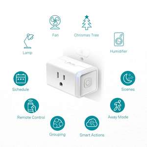 Enchufe Inteligente HS103P2 Compatible con Wi-Fi, Alexa, Echo, Google Home e IFTTT, 15A, Diseño Abatible, Enchufe Universal - Product Image 6