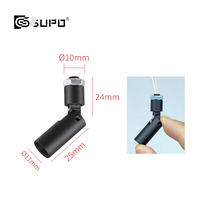 Lampu Sorot Kabinet Display LED 2W, Mini Super Kecil 1W, Ukuran Potong 10mm, 24V, Dapat Diputar, Dapat Dimiringkan, Dapat Disesuaikan