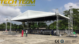Nhiệm vụ nặng nề 1010*580mm Nhôm sân khấu giàn mái giàn cho buổi hò<span class=keywords><strong>a</strong></span> nhạc tán sân khấu nền tảng sự kiện ngoài trời - Product Image 4