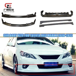 Kits de carrosserie de haute qualité en ABS pour Mark X 2010 2011, pare-chocs avant, lèvre inférieure, jupes latérales, diffuseur arrière Reiz 2012 - Product Image 2