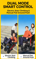 Fauteuil roulant électrique pliable automatique CE pour escalier, fauteuil de premiers secours, monte-escalier pour personnes handicapées et personnes âgées