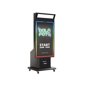 Photomaton commercial de style <span class=keywords><strong>disco</strong></span>, <span class=keywords><strong>machine</strong></span> interactive pour selfies, imprimante rapide, appareil photo reflex numérique, promotion d'événements, photomaton - Product Image 1