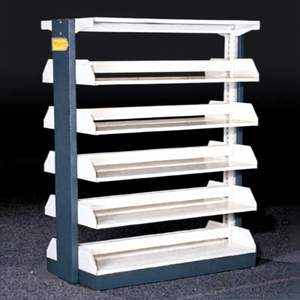 High Quality Library Furniture 6-layers Bookshelf Height-adjustable Strong Metal <b>Bookcases</b> for Students - Product Image 5