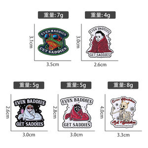 دبوس مينا على شكل راكون لطيف، بروش الصحة النفسية، دبابيس للملابس والحقائب، إكسسوارات مضحكة، هدايا للأصدقاء - Product Image 6