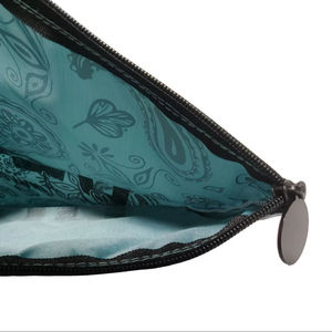 高品質高級シルク生地ポーチファッションデザイナー服包装ジッパーバッグカスタムサテン帽子ダストバッグ包装用 - Product Image 4