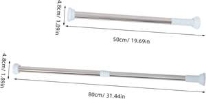 <span class=keywords><strong>Tringle</strong></span> télescopique en acier inoxydable épaissi, best-seller du fabricant, <span class=keywords><strong>tringle</strong></span> de rideau de douche sans perçage, <span class=keywords><strong>tringle</strong></span> à tension réglable - Product Image 5