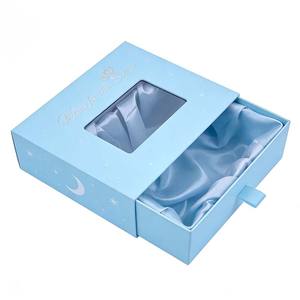 Boîte à perruques de luxe imprimée avec logo, <span class=keywords><strong>coffret</strong></span> cadeau cosmétique personnalisé pour femmes, emballage tiroir pour cheveux avec fenêtre transparente – Vente chaude - Product Image 1