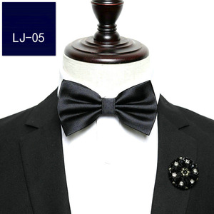 Corbata de Moño de Hilo de Poliéster Coreano de Moda Lista para Enviar, <span class=keywords><strong>Traje</strong></span> de Novio para Boda, Corbatas de Moño Plateadas Hechas a Mano para Hombres, Trajes de Esmoquin para Hombres - Product Image 5