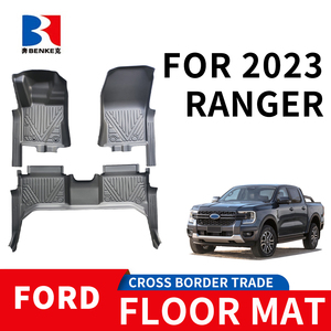 wholesale Factory Custom 5D TPE <b>Rubber</b> Eco-friendly Waterproof Anti Slip 5D Car <b>Floor</b> Mats 3 Pieces for Ford Ranger 2023+ - Product Image 1