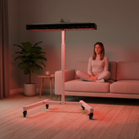 YUCHI Appareil PDT 2-en-1 horizontal et vertical pour soins de santé, rotatif à 360°, lampe LED pour thérapie par lumière rouge corps entier, élimination des pigments