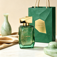 Botol Parfum Kaca Mewah Bentuk Persegi Tidak Beraturan 100ml Botol Parfum Semprot Kaca dengan Kotak Hadiah