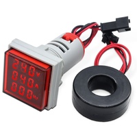 Harga Pabrik AD101-22VAHZS Square Current Voltage Hertz Meter LED AC Digital Display Signal Indicator 50-500V 22mm