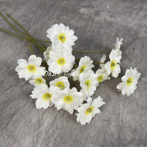 Vente en gros de décoration artificielle de salle de mariage, fleurs oranges, décoration intérieure multicolore en vrac, fleur à toucher réel de bonne qualité - Product Image 5