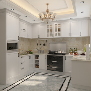 ตู้ครัวไม้จริงจากต<span class=keywords><strong>ลา</strong></span>ดเล็กๆ ฟอซาน กวางโจว ยอดนิยม - Product Image 3