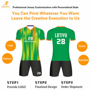 Maillots de football personnalisés, t-shirts et shorts de football personnalisés pour hommes, jeunes, femmes, garçons, avec nom et numéro imprimés, uniformes d'équipe, été - Product Image 4