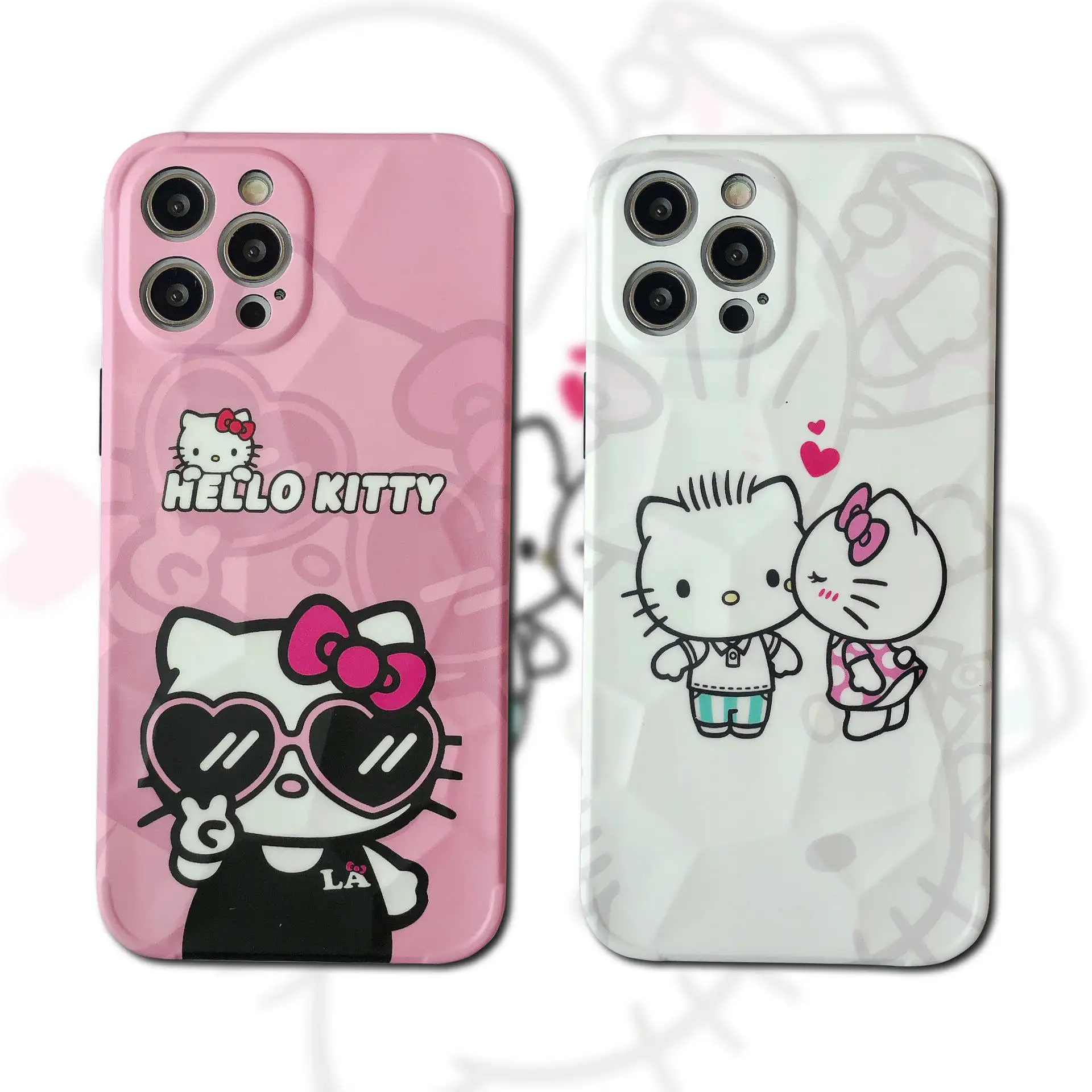 Coque de protection pour Iphone 15ProMax 12 13 dessin animé mignon Hello Kitty housse de téléphone antichoc pour 7/8 Plus X/xs Xr Xsmax
