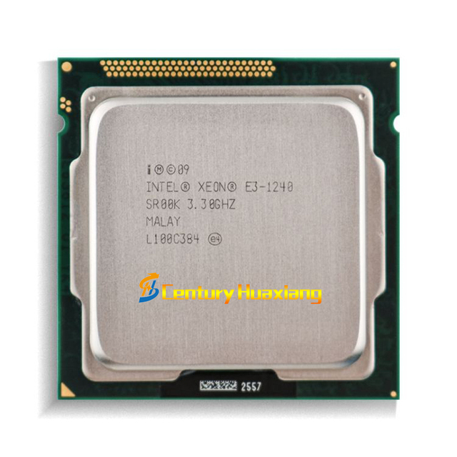 Intel Xeon E3-1240 3.3 GHz Four Cores Eight Threads Processor 80W LGA 1155 Cpu Processor