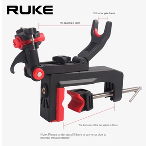 Support de canne à pêche <span class=keywords><strong>RUKE</strong></span> Luya pour bateau de pêche en mer, avec clip de tuyau amélioré, conception épaissie et élastique, pour une fixation optimale - Product Image 2